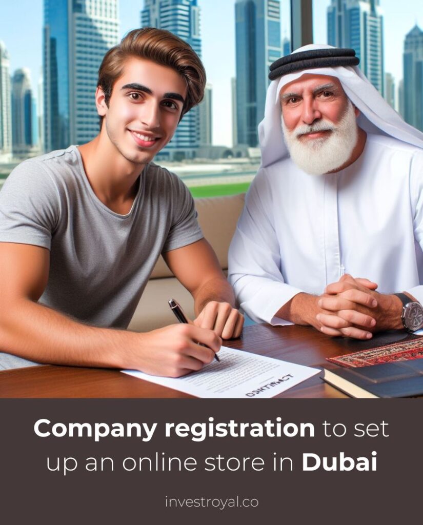 Company registration to set up an online store in Dubai